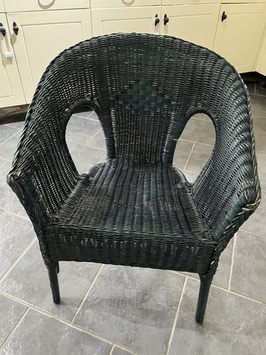 Lovely dark blue green - , wicker