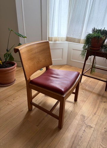 Elm danish dining chairs - 6,