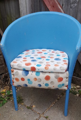 Vintage lloyd loom chair - vintage, dated